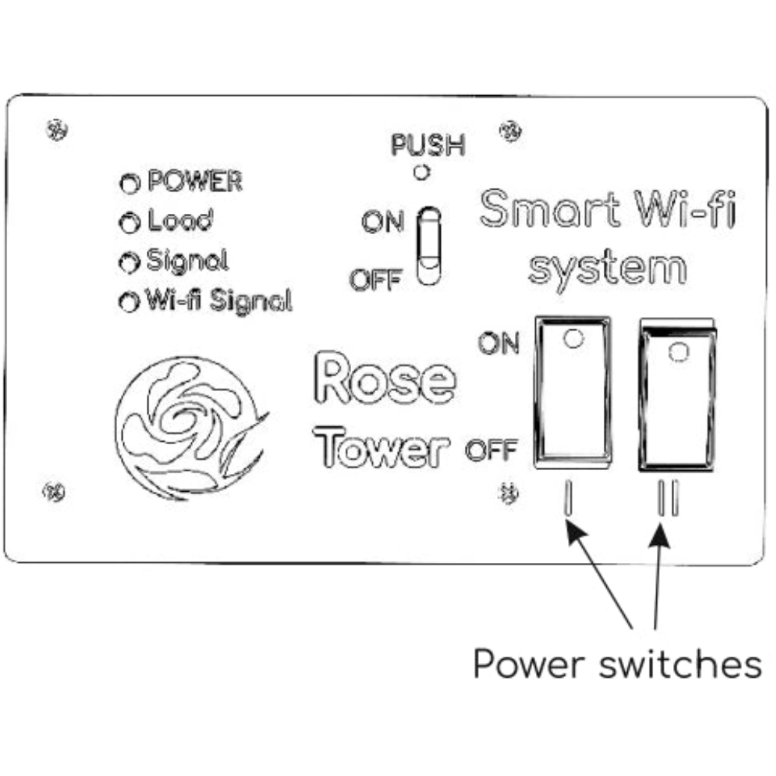 Rose-TOWER - Hybrid Infrared Tower Heater