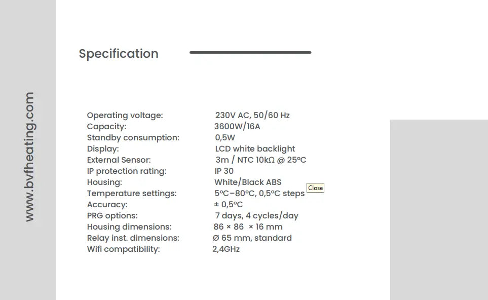 501 - Programmable Wi-Fi Thermostat