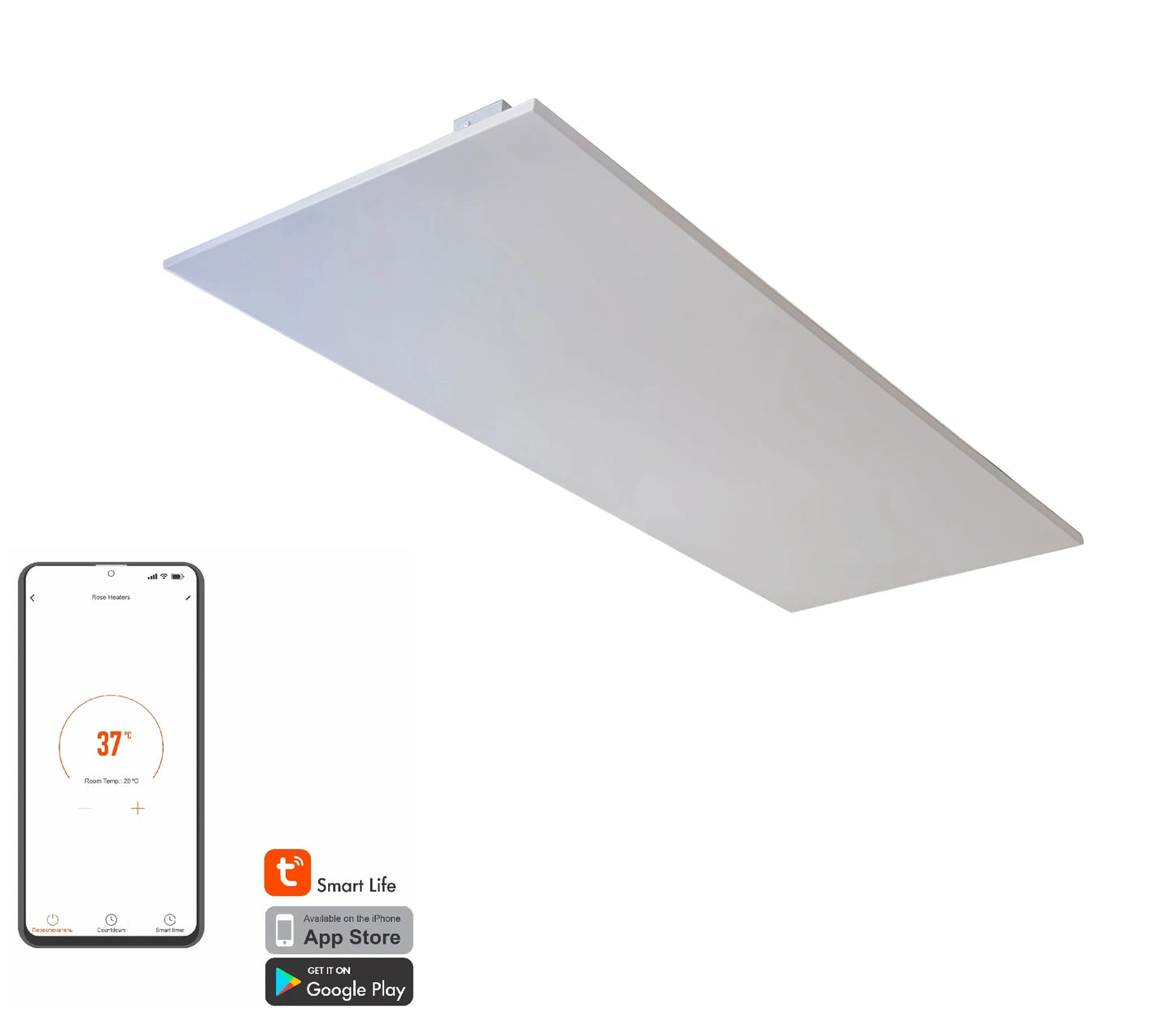 Lotus WiFi - Infrared Ceiling Panel Heater