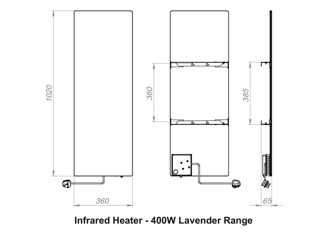 Lavender - Infrared Wall Panel Heater