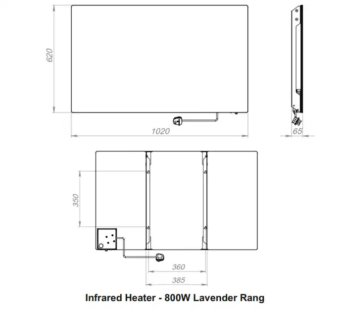 Lavender - Infrared Wall Panel Heater