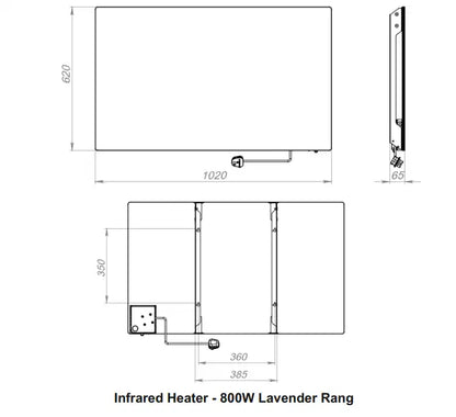 Lavender - Infrared Wall Panel Heater