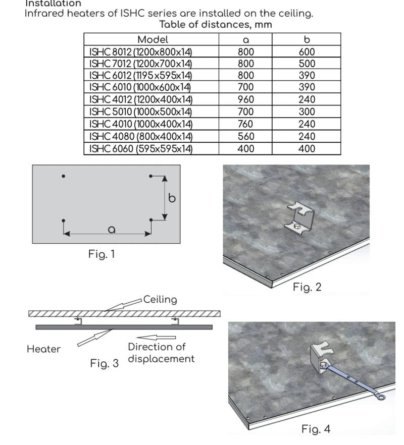 Lotus - Infrared Ceiling Panel Heater