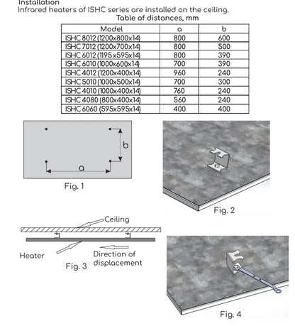 Lotus - Infrared Ceiling Panel Heater
