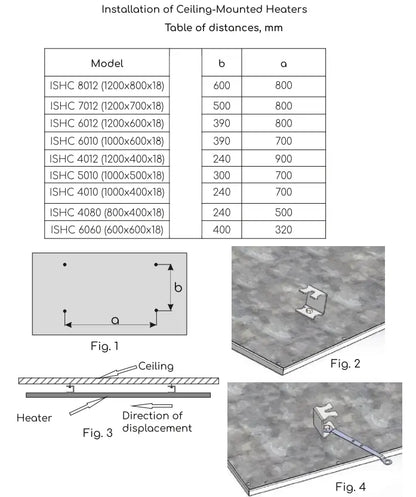 Lotus WiFi - Infrared Ceiling Panel Heater