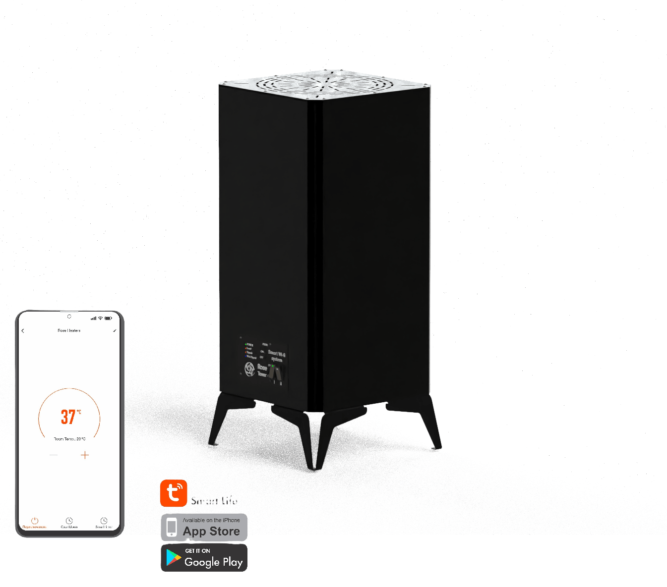 Rose-TOWER - Hybrid Infrared Tower Heater