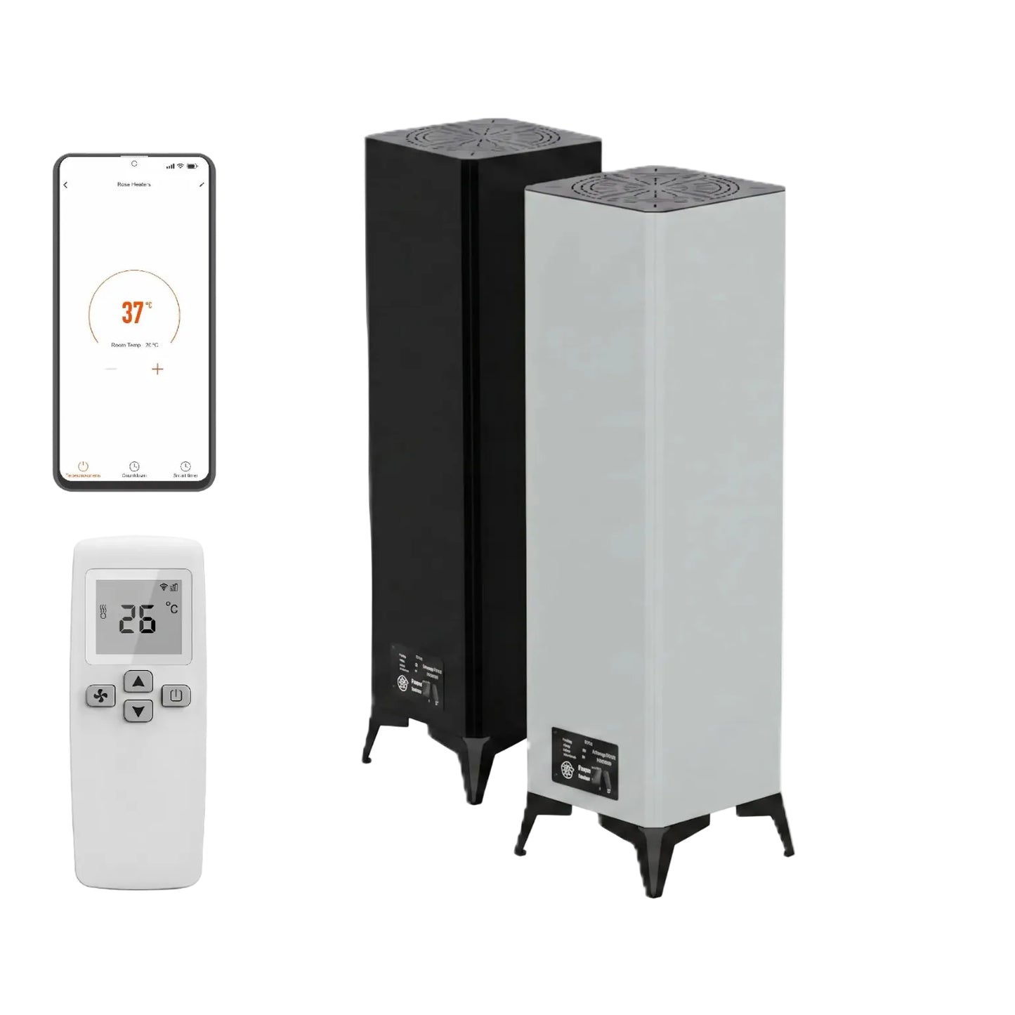 Rose-TOWER - Hybrid Infrared Tower Heater